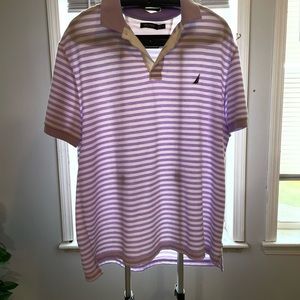 Nautica Men’s XXL Lavender and White Polo
